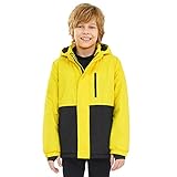 PAMLULU Boys Winter Coats Waterproof Breathable Snowboarding Ski Jackets Fleece Lined Hooded Rain...
