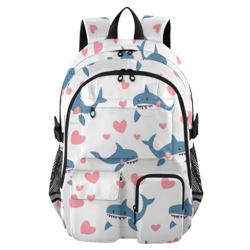 Mochila de viaje grande de tiburón que soluciona la falta de espacio escolar