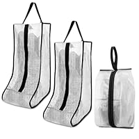 3PCS Boot Storage Bag, 2PCS Wellington Boot Bag with 1PCS Shoe Bags for Travel, Welly Boot Bag with Zipper, Boot Bags for Women for Packing Travel and Daily Use(Tall)