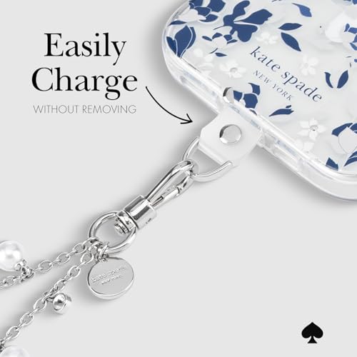 kate spade new york Phone Charm Wrist Strap w/Anchor Card - Dazzling Pearl - image 4
