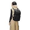 RAINS Trail Cargo Backpack Black Unisex Cargo Backpack Water Resistant Water Repellent PU Fabric Smooth Feel Outdoor Urban Design 14L Capacity