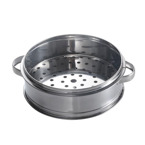 FOMIYES ステンレス製蒸し器 耐変形厚肉設計 人間工学ハンドル付き 小籠包や蒸し饅頭に 家用フードスチーマーバスケット