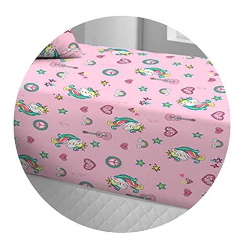 Jogo Simples Doce Vida Unicornio Multicor Solteiro