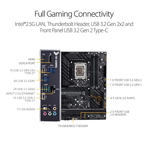 Placa-Mãe ASUS TUF Gaming - Z690-Plus D4, Intel 1700 Z690, ATX, DDR4, RGB