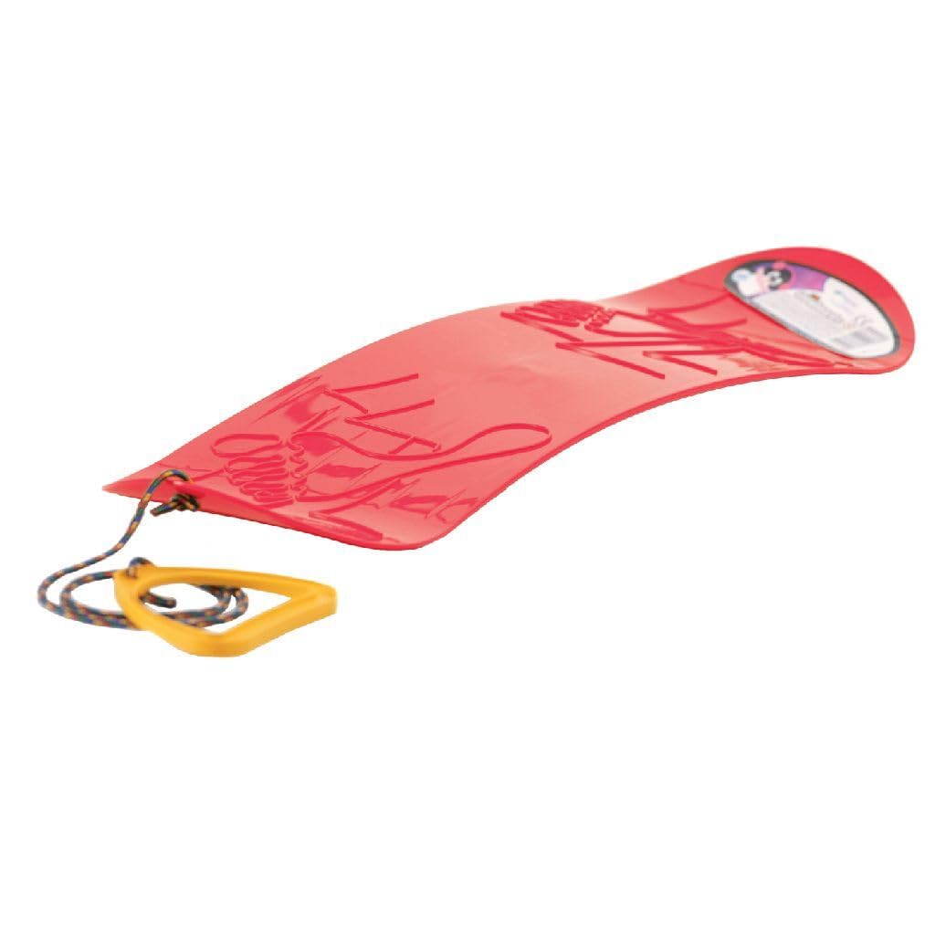 Trineo curvo con cuerda Snowboard S slide rojo Prosperplast