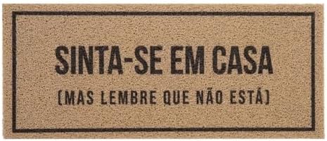Capacho Vinil Kapazi Sinta-Se Em Casa 30X70cm – Tapete para Entra...