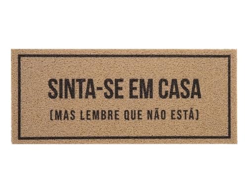 Capacho Vinil Kapazi Sinta-Se Em Casa 30X70cm &ndash; Tapete para Entrada Antiderrapante