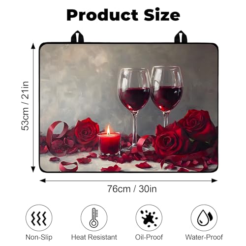 Image of Stove Top Cover for Glass Electric Stove (Wine Glass, 30 inch x 21 inch)