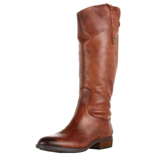 Sam Edelman Women's Penny Classic Equestrian Boot, Whiskey Leather, 6.5 Wide US