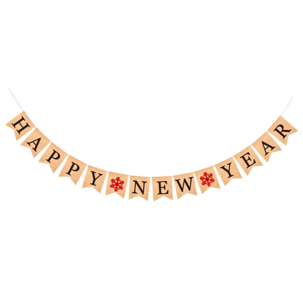 PRETYZOOM 3 Banderines Navideños De Papel Decorativos Con Cuerda Acoplable Para Fiestas.