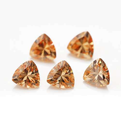 Zircone cubique 5A champagne la pierre précieuse synthétique d'exception
