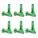 MiOYOOW 100 Stück Fahrrad Speichen Nippel Kappen, Fahrrad Speichennippel Aluminiumlegierung, Speichenkappen für Speichen mit 14G Durchmesser 2.0