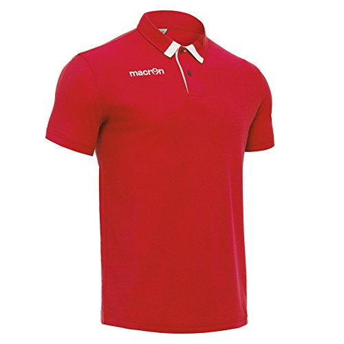 Macron Polo Swing Maglietta, Rosso, 4XL Uomo