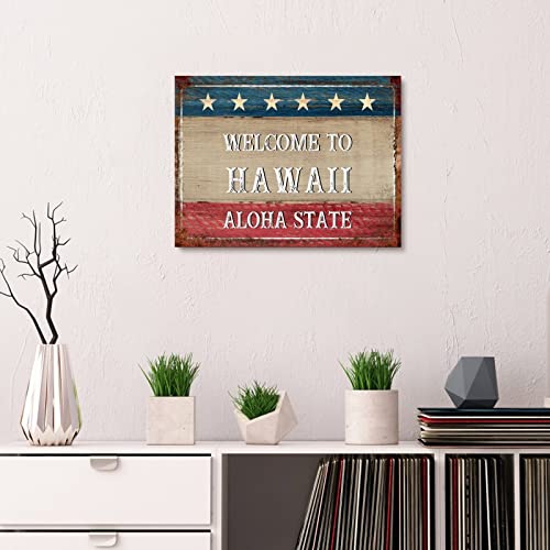 Impression toile Hawaii Aloha State 30x40cm idée cadeau maison - 3