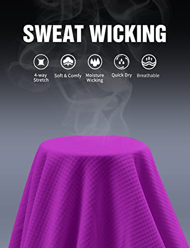 Quick Dry Shirts For Men Athletic Performance(Purple,Xxl) #TOP7