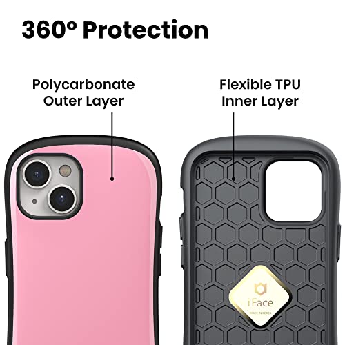 Iface First Class Designed For Iphone 14 Plus Case (6.7") – Cute Shockproof Protective Dual Layer [Hard Shell + Bumper] Phone Cover For Girls, Women [Drop Tested] - Baby Pink #TOP4