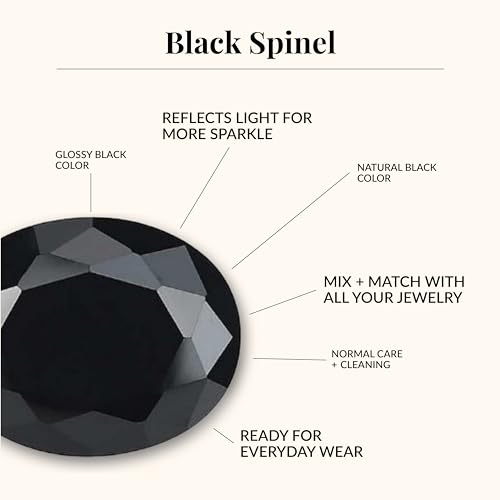 JTV 12.07 CTW Black Spinel Tennis Bracelet for Women in 18k Yellow Gold Over Sterling Silver - Elegant August Birthstone Jewelry - Sophisticated Gift for Her - Trendy Gold Bracelet for Everyday or Special Occasions4