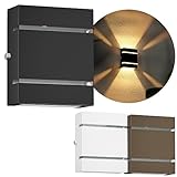 Arandela Externa Parede Slim 2 Frisos E Focos Alumínio MF167 (Preto)