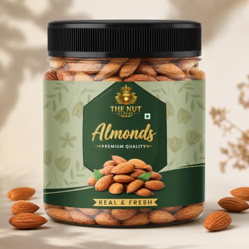Image of THE NUT LUXURY Pure California Almonds 100gm (Badam Giri) | Premium Whole Almond Kernels | Natural Almond Nuts | Protein & Fiber Rich Dry Fruits | Healthy Snack | Fresh Crunchy California Badam
