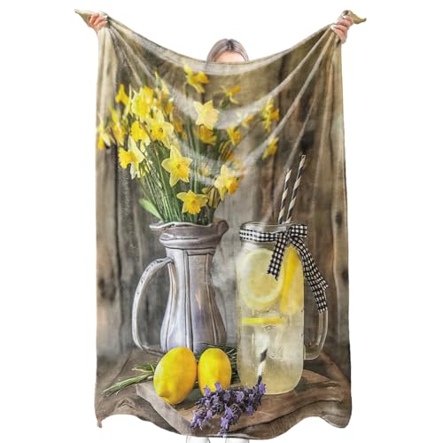 zbezbe Rustic Lemonade Throw Blanket
