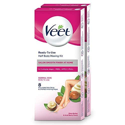 Veet Full Body Waxing Strip Kit For Women Normal Skin-8 Strips(Pack Of 2) (B07D4K1K9W) Amazon Price History, Amazon Price Tracker