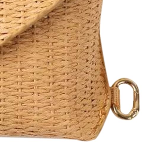 Generico Astuccio Per Occhiali - Portaocchiali Morbido In Paglia Intrecciata Con Gancio - Portaocchiali Uomo | Per Cassetto Comodino Auto Borsetta Viaggio Esposizione Scrivania A Contatto