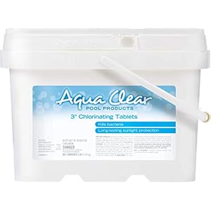 Aqua Clear™ Pool Products 3” Chlorinating Tablets 5 lb, Tablets Individually Wrapped
