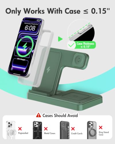 GETPALS Wireless Charger iPhone Charging Station for Apple Multiple Devices — view 3