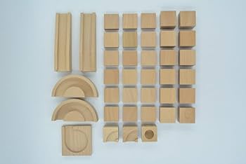 知育　木製ボール転がしおもちゃ　大きいサイズ 知育玩具 積み木 おもちゃ ビー玉 転がし ピタゴラスイッチ