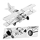 Garneck Vintage-metallmodell Doppeldecker-Flugzeug Dekoration Raumdekoration Robustes Eisenhandwerk Flugzeugspielzeug Für Jungen Und Mädchen