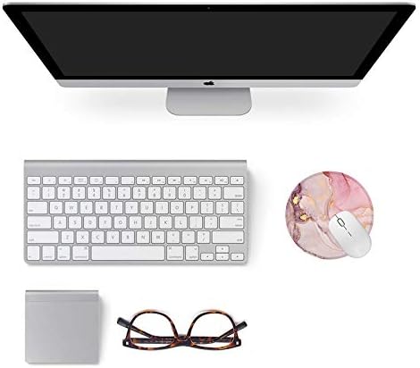 LESHIRY Mouse Pad, Cute Circular Mousepad with Design, Beautiful Parttern Mouse Pads with Stitched Edge, 7.9X7.9 Inch Small Mouse Mat for Laptop and Computer(743-Succulents)