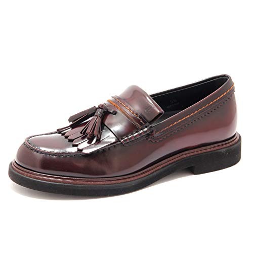 Tod's 5892AE Mocassino uomo frangia nappina Leather Bordeaux Loafer Man [11]