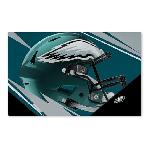 Northwest The Company NFL Washable Rug 20 x 32 Shredder Team Colors (20 X 32 Philadelphia Eagles)