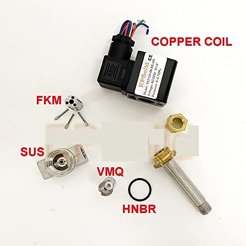 Électrovanne 1/4 inox normalement ouverte VX2120-08-SS-NO avec raccords 10mm