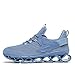 Mens Walking Shoes Running Slip on Tennis Casual Fashion Blade Sneakers Comfort Workout Sport Athletic Trainers Blue