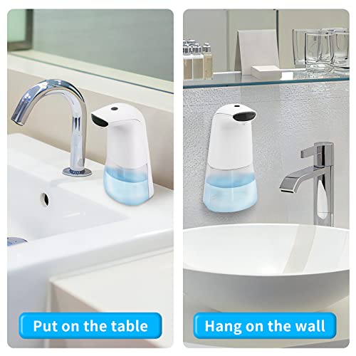 Premium Automatic Soap Dispenser(250Ml), Touchless Hands Free No Touch Motion Sensor Foaming Pump For Bathroom, Kitchen, Countertop White #TOP5