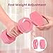 EQUIPRO Adjustable Dumbbell Set, 4 in 1 Weights for Women at Home, Hand Weights Dumbbells for Women, Each 2lb 3lb 4lb 5lb Fast Adjust Weight with Soft TPU Handle for Home Gym Exercise Training