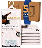 Bolsas Antihumedad Armarios PREMIUM con CARBÓN ACTIVADO - Deshumidificador Armario, Perchas Antihumedad - OSHMEA® Pack 5