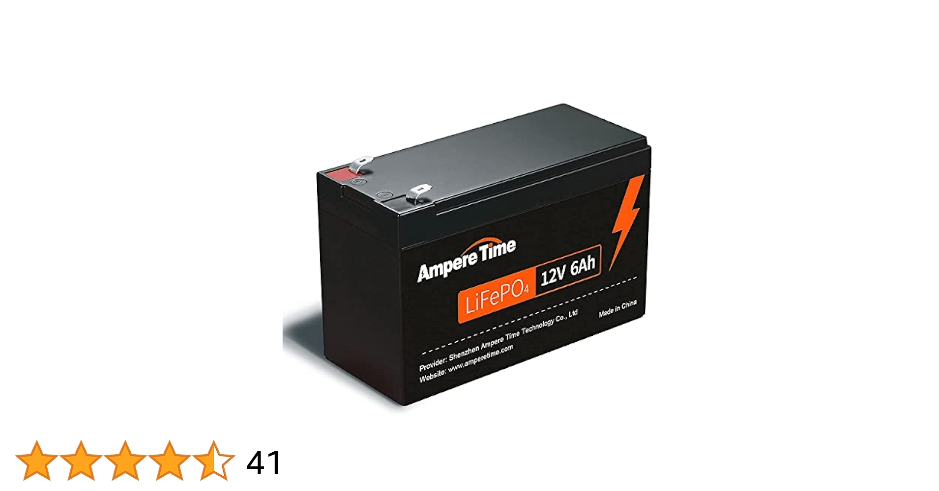 Ampere Time 12V 6Ahリン酸鉄リチウムバッテリー Amazon | DATOUBOSS リン酸鉄リチウムイオンバッテリー 12V