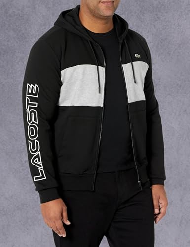 Lacoste Men's Taping Full Zip Hooded Sweatshirt3