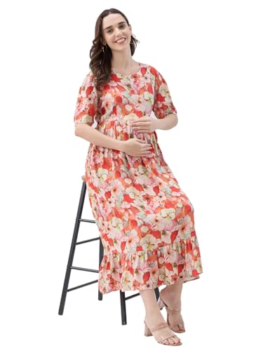 Image of AV2 Women Maternity Feeding Dress | Feeding Kurti | Nursing Dress -5071