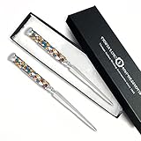 Letter Opener Faux Stone Handle - 5 Color Options-Gift Boxed (Rainforest)