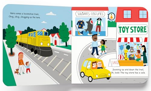 Image of In My C Up, Down And All Around The Town - Interactive Board Book For Kids | Ride Through The Neighborhood With Fun Rhymes, Bright Pictures & ... For Toddlers & Preschoolers | Ages 2-5 Years