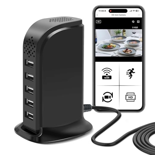 1080P HD WiFi Hidden Camera USB Charger Camera Wireless Indoor Nanny Cam