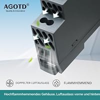 AGOTD Hutschienen Netzteil 15W, 12V, 1,25 A DIN Schienen Transformator, DIN-Schienen-Netzteil 12 V Trafo für Hutschienen – Ansicht 4