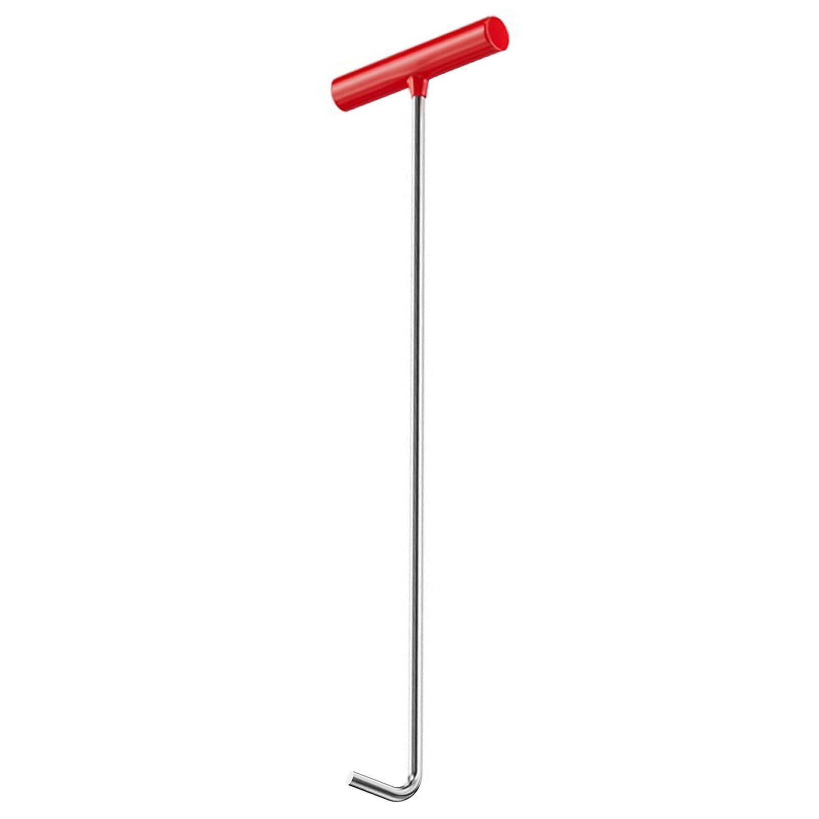 Multipurpose Rustproof Stainless Steel Utility Hook Tool Suitable for Lifting Manhole Covers Roller Shutters and Objects Sewer Cover Elevator Tool
