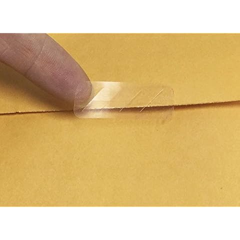 Clear Tamper Resistant Labels 12.7 x 38.1 mm 0.5 x 1.5 Inch Wide 500 Count Cover