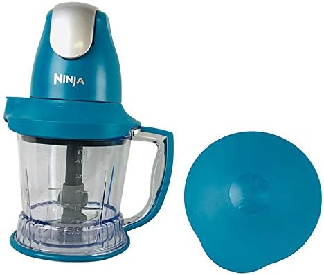 Ninja Storm Master Prep Food Processor Blender Powerful One Touch 450W Motor Pod BPA-Free Pitcher Dishwasher Safe QB751Q (Renewed) (Teal)