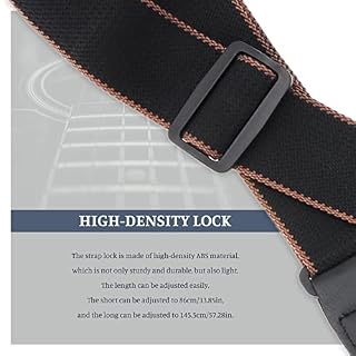 Skyzone Sangle guitare, sangle de guitare acoustique en coton doux avec cuir artificiel Sangle de guitare noire pour… - Les Beatles, Paul McCartney, John Lennon, RIngo Starr, George Harrison Skyzone Sangle guitare, sangle de guitare acoustique en coton doux avec cuir artificiel Sangle de guitare noire pour… – Image 5
