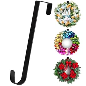 Zysun Black Türhaken Kranzhalter 38,1 cm